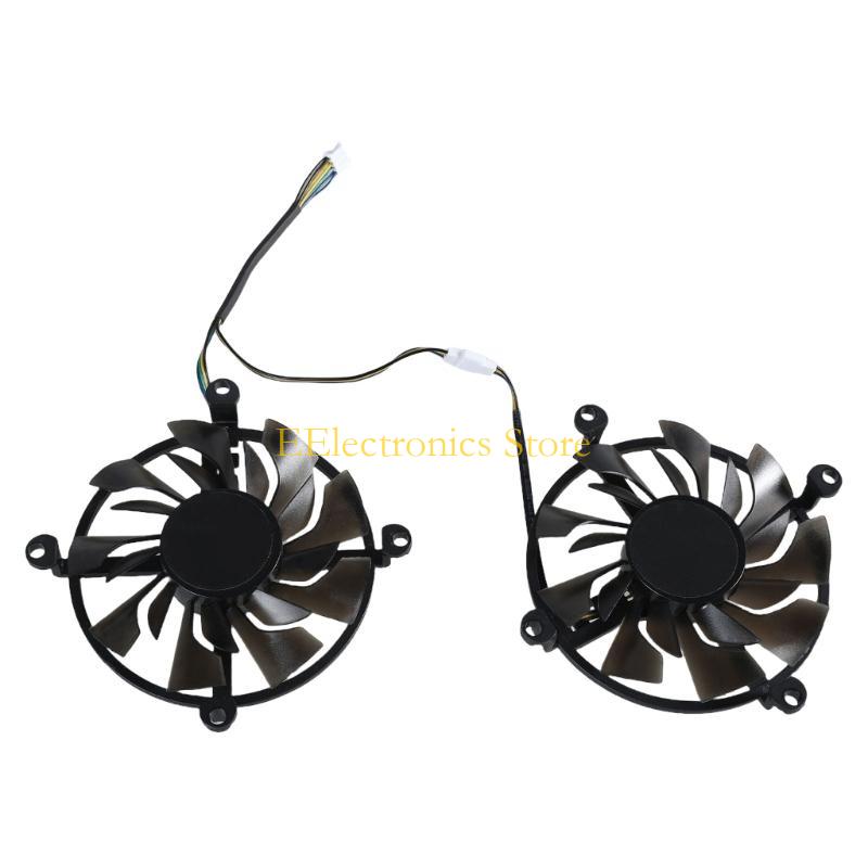 B03C 86mm Graphics Card Cooling Fan with 4Pin Connectors for eForce GTX1060 GTX960 GTX950 Enhances Heat Dissipation