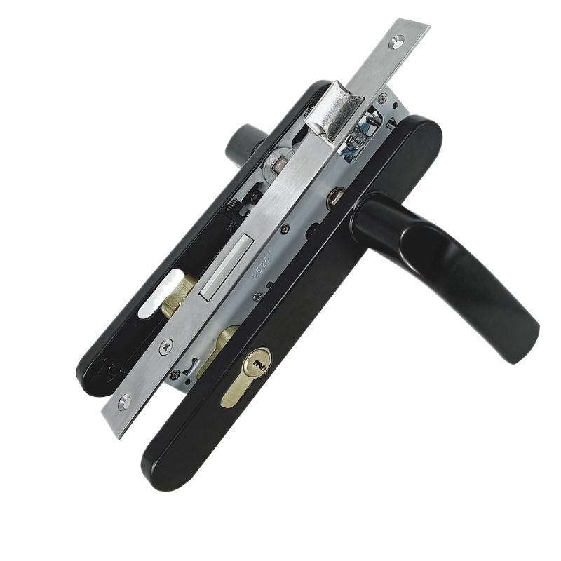 Broken Bridge Aluminum Alloy Door Lock, Swing Door, Plug-in Multi-point Handle Lock