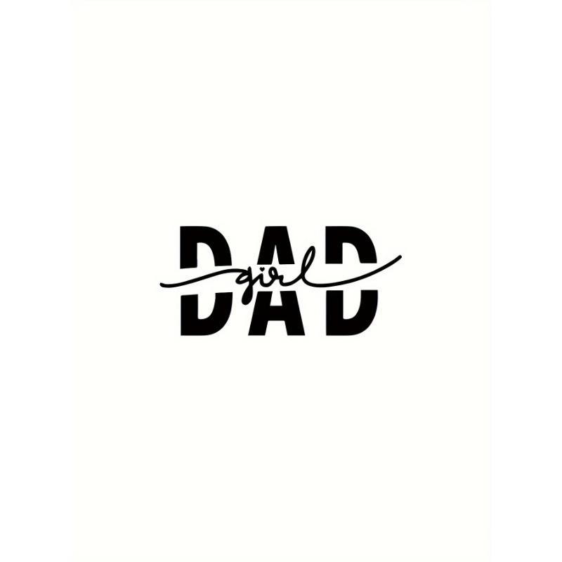 European Size Summer Casual Short Sleeve T-Shirt, Men's T-Shirt, Girl Dad Print T-Shirt