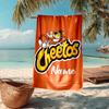 Custom Name Ultra-Soft Beach Towel with Cheetos Theme,Ideal for Pool - Camping, Diving - Perfect Travel Essential, Vibrant Beach Towel.