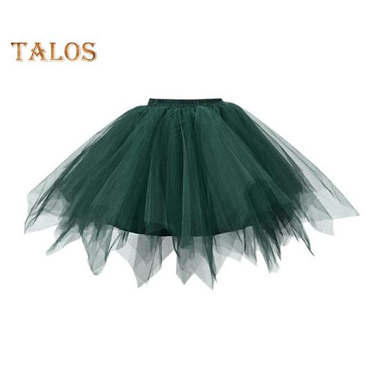 Fusta din tul pentru femei, anii 50, jupon cu tutu, talie elastică, jupon de balet, crinolină, costum de carnaval.