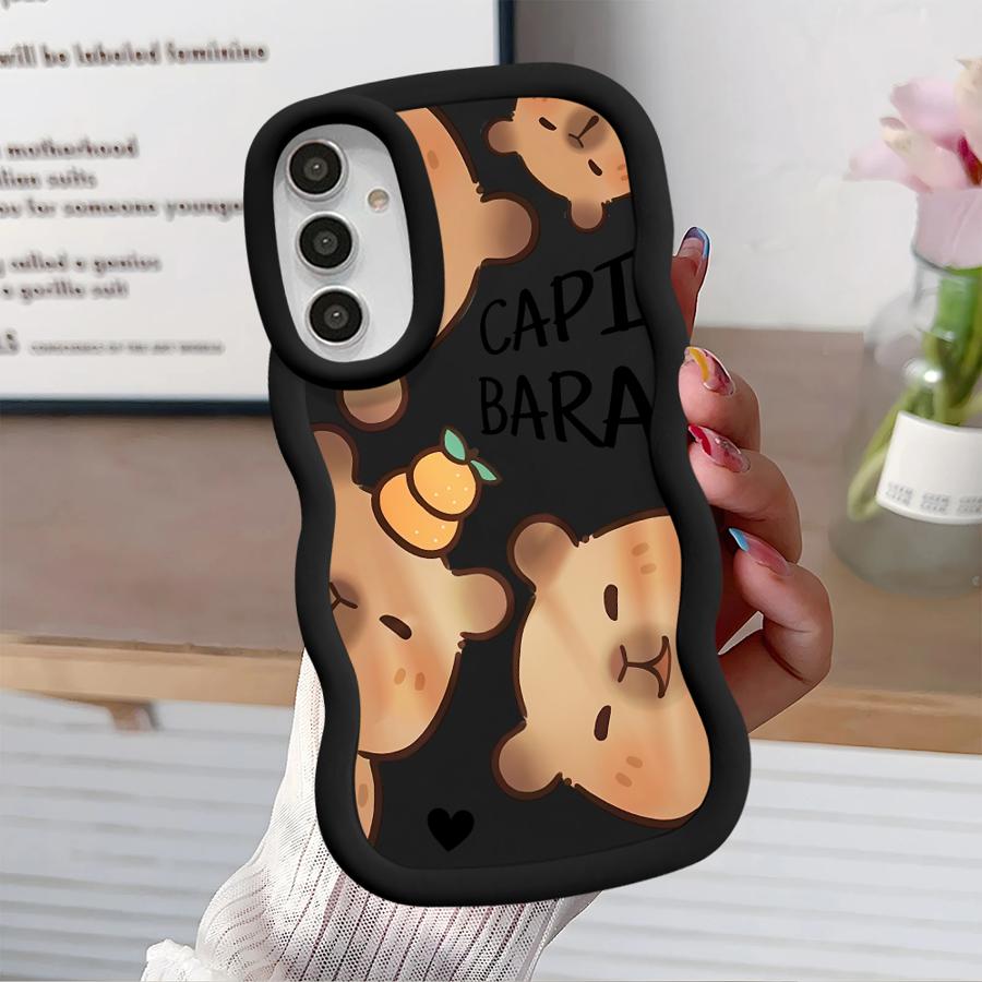 Case for Samsung Galaxy A50 A52 A55 A02s A51 A73 A30 A06 A04 A03 A20 A05 Soft Phone Cover Cartoon Capybara