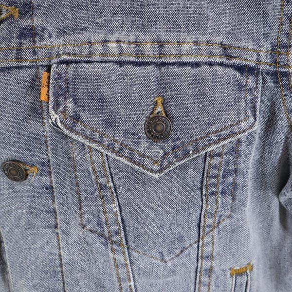 Levi's Made In USA Orange Tag Long Sleeve Denim Jacket Zen System Jeans Men's Used