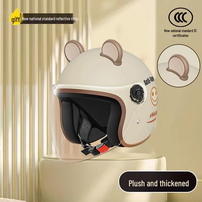Women's Unisex Winter Warm Half Helmet for Electric Scooter/Motorcycle with Free Shipping