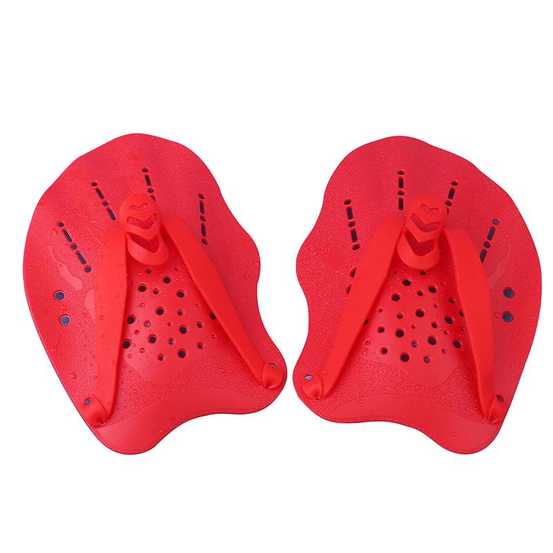 

Swimming Training Paddles Swim Hand Paddles Snorkeling Diving Gloves Fin Flipper Sports Silicone Palm Adjustable Straps 5