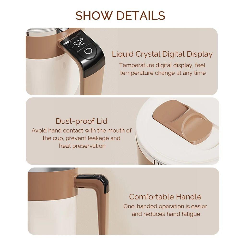 ABS Mixing Cup 400ML Self Stirring Mug New Coffee Cup  Coffee