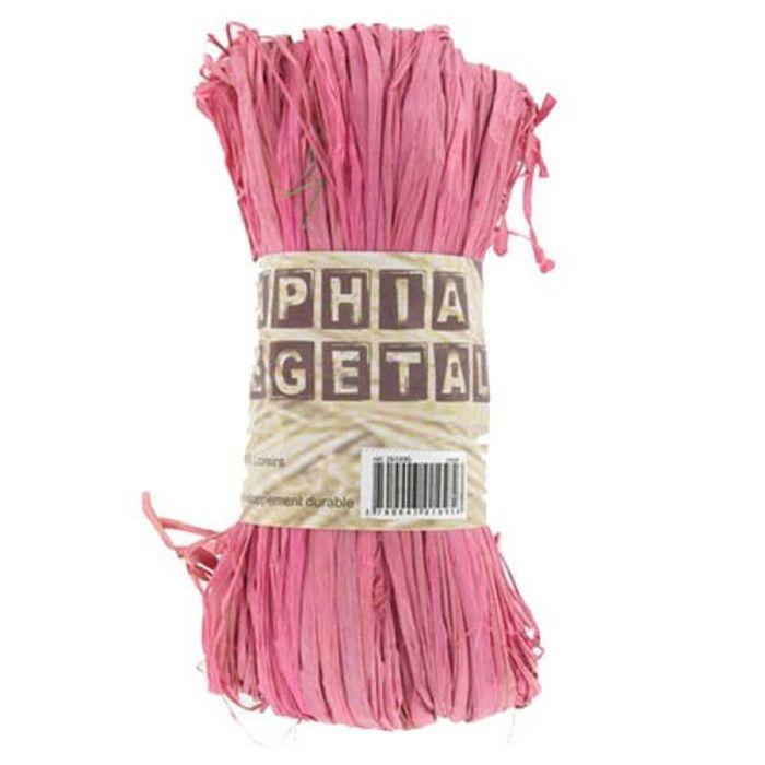 Raphia végétal Rose 50 g