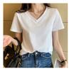 NaVaVa Simple Basic Solid V Neck ShorT sleeVe T shirT nT1674