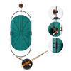 MUYIKA Senator Green Decorative Hand Made Colorful Silent Mechanism 77x29 Cm Wall Clock