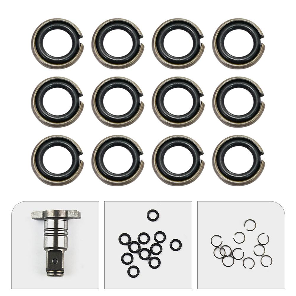 

12 Sets Wrench Ring Retaining Rings Impact Socket Retainer Wrenches Friction Clips Lock Drive 1.34X1.34X0.20CM