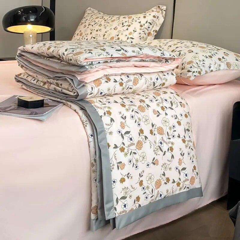 Sommerdyne Kjølig Følelse Is Silke Sommer Kjølig Ved Kjølig Klimaanlegg Dyne Enkelt Sommerdyne Maskinvaskbar Dobbel Tynn