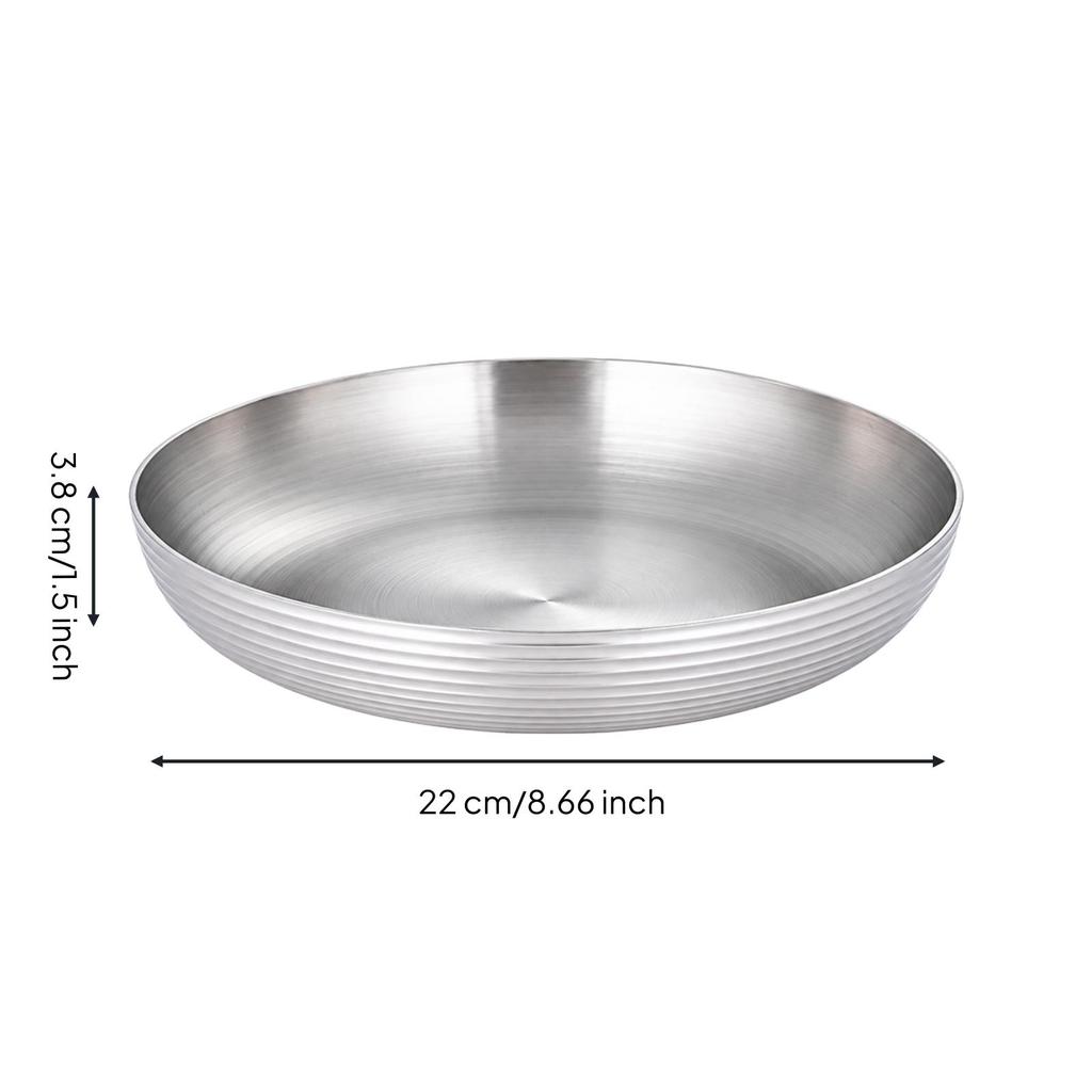 ThreeTier Seafood Serving Stand Raised Rim with Round Trays Ribbed Exterior