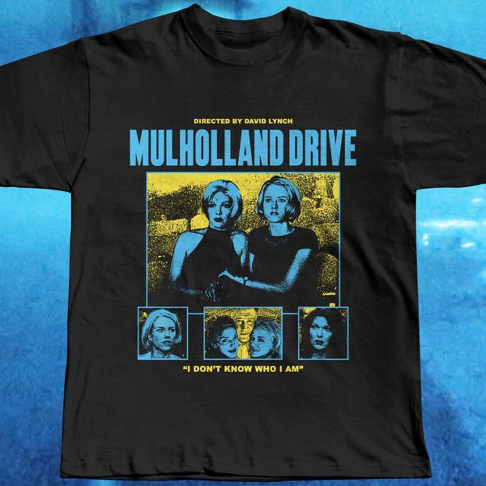 Mulholland Drive TShirt David Lynch 2001 NeoNoir Naomi Watts Laura Harring Criterion Film Graphic Short Sleeve