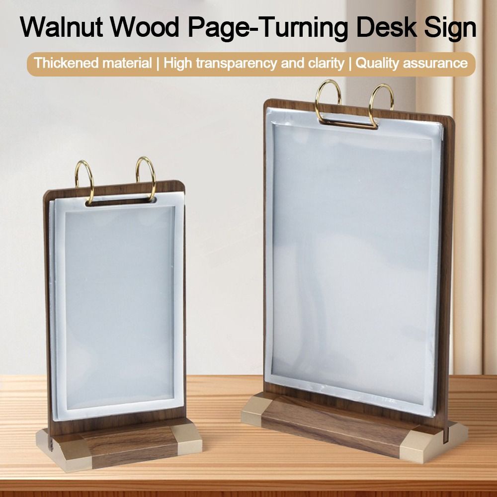 T-förmiger Menüordner a4/A5/A6 Tischkartenhalter Werbetafel Hotel Café Restaurant Nutzung