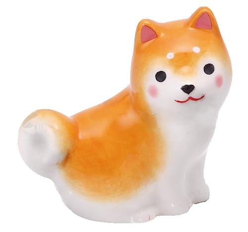 

Yakushi Kiln Wanko Hiyori Shiba Inu Chopsticks Rest (Sitting) Pack of 3