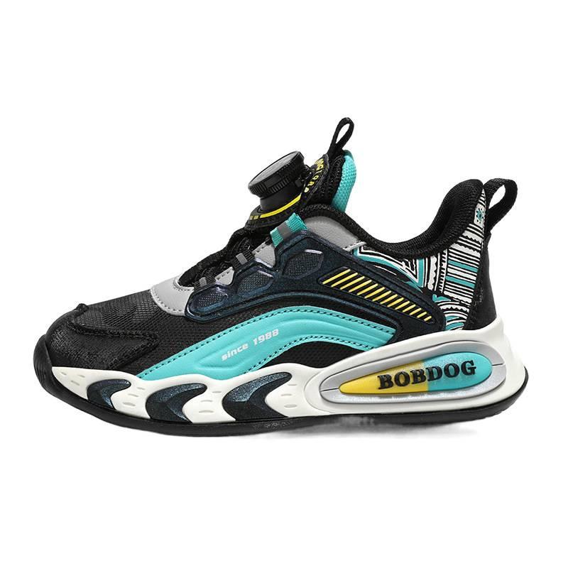 Babu Bean Children's Sneakers Boys' Shoes Spring and Autumn 2025 New Lightweight Leather Waterproof Boys' Running Shoes