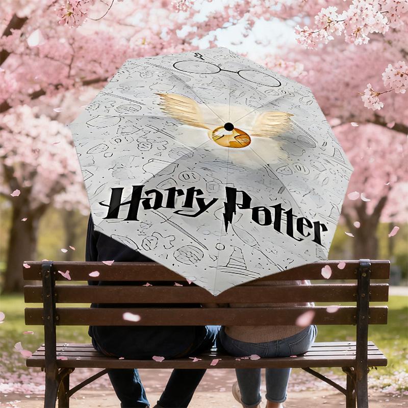 1PC Golden Snitch Harry Potter Umbrella-8-Rib Reinforced, Automatic Open, Lightweight & Durable, Cute Fashion Accessory for Outdoor, D2678