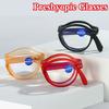 Folding Reading Glasses with Box Fashion Design Men Women Computer Presbyopia Glasses Unisex Prescription Eyewear with Diopter
