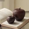 Creative Simulated Apple Ceramic Sculpture Modern Artwork Ornaments Desk Decoration Crafts Apple Statue Room Aesthetics Decor