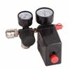 Air Compressor Valve Pressure Control Switch Air Compressor Pressure Switch 1/4in 4 Holes Controller Regulator Valve 90‑120PSI
