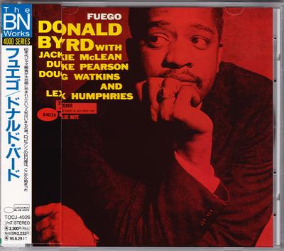 CD DONALD BYRD  Fuego TOCJ4026 BLUE NOTE 2000 Japan Jazz Used