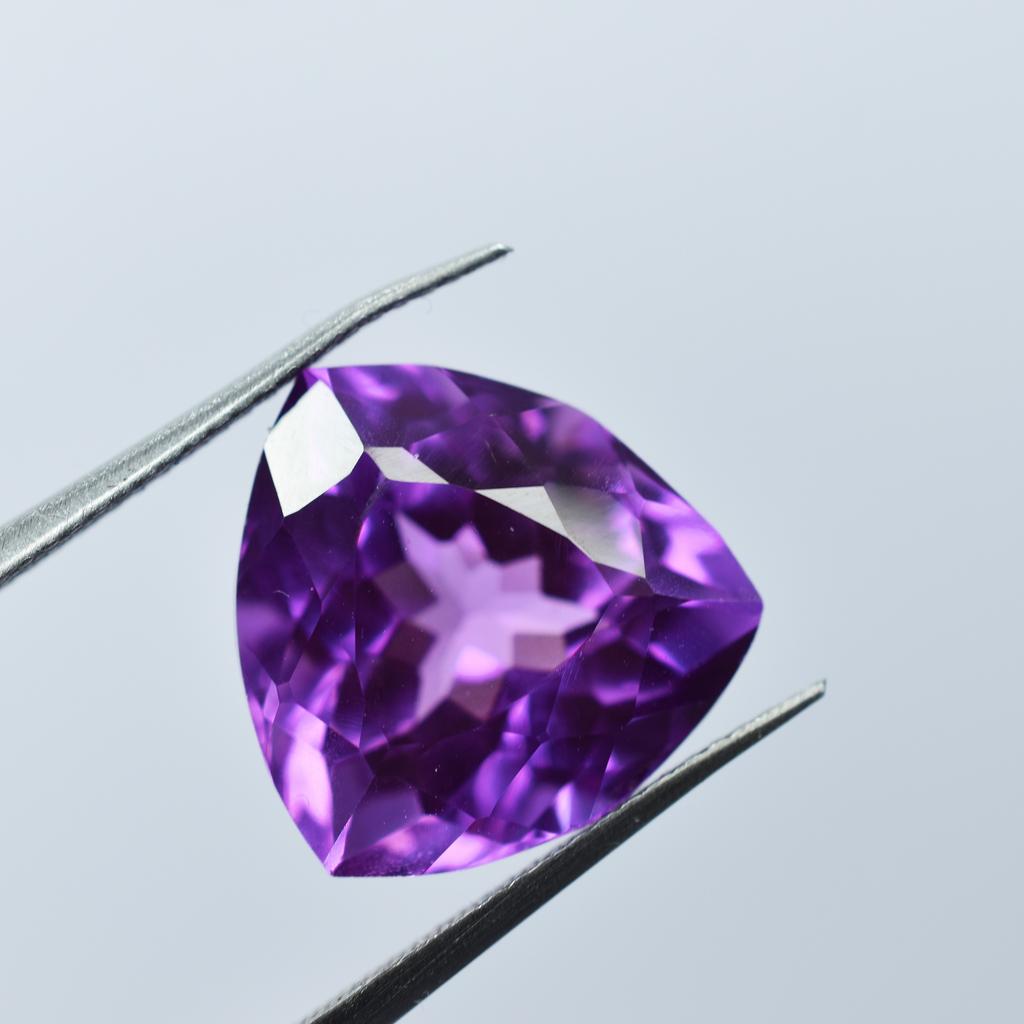 Ring Size Purple Tanzanite Natural Trillion Cut 7.95 Ct CERTIFIED Loose Gemstone