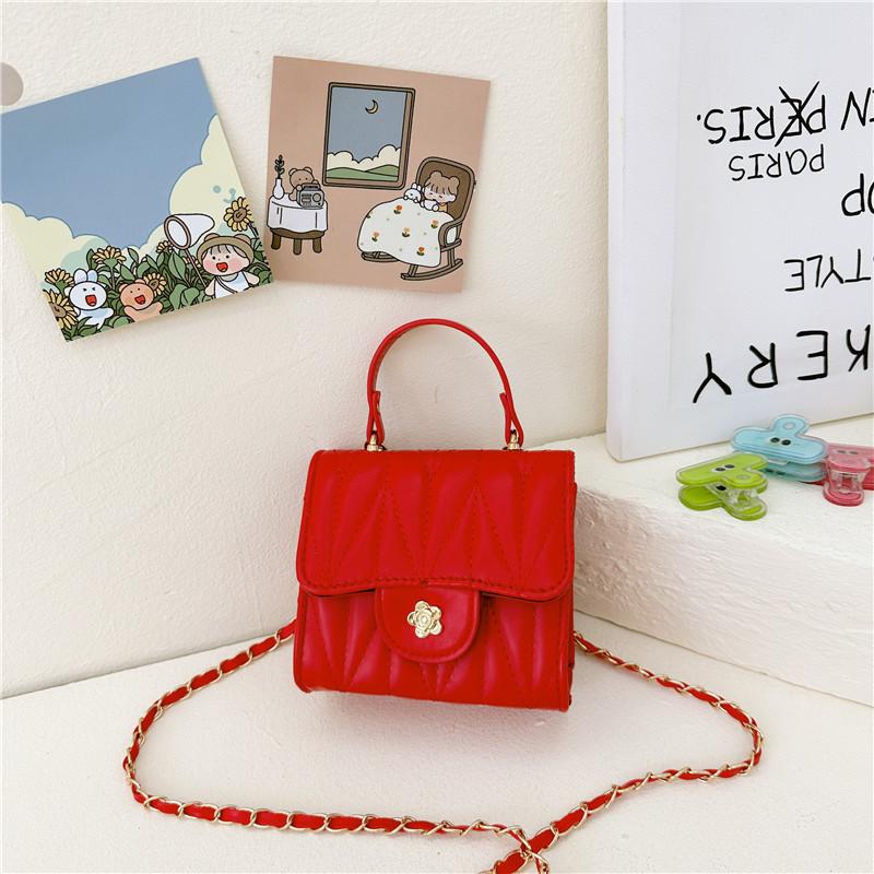 Stylish Toddler Girls Mini Shoulder Bag In Vibrant Colors With Chain Strap