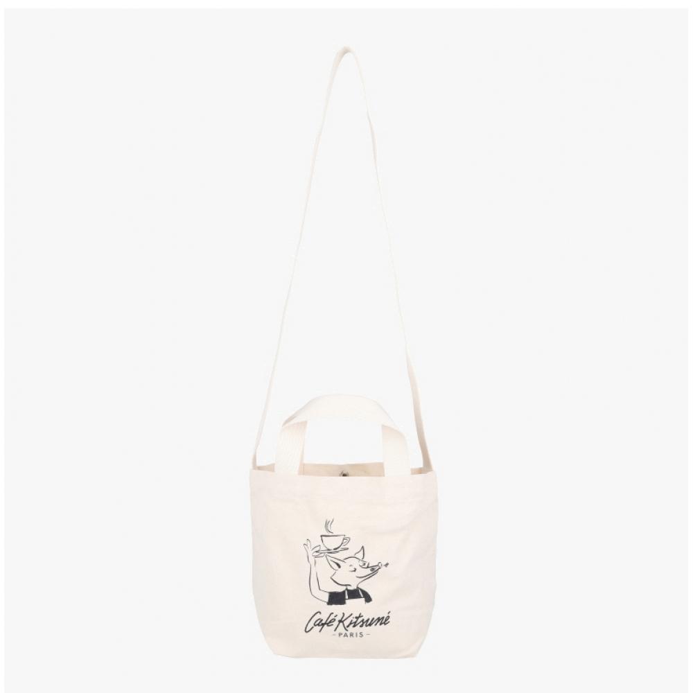 Maison Kitune Barista Fox Mini Tote Bag Pu05104ww9042
