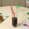 10pcs Crazy Curly Drinking Straws Colorful Disposable Plastic Drinking Tube Kids Birthday Party Supplies Bar Party Accessories