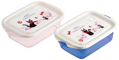 Skater Seal Container 500ml 2P Recipiente de armazenamento antibacteriano Studio Ghibli Delivery Service Recipiente para acompanhamentos franceses Fabricado no Japão Kiki's
