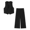 Spring 2025 Women's European & American Style Sleeveless Vest and Long Pants Set