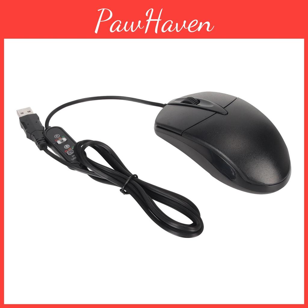 Temperature Heated Mouse Timing Adjustable 1600dpi Usb Plug In Heat Buttons For Office Laptops