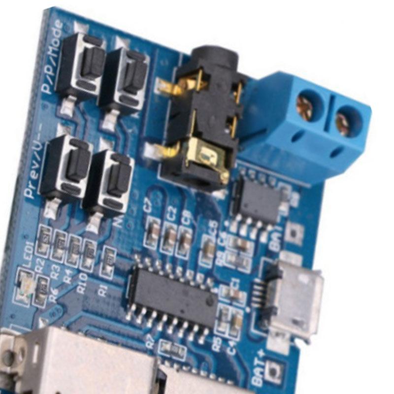 AA58 Mp3 Lossless Decoding Board Mp3 Decoder Module TF Card U Disk Decoding Player Comes with Power Amplifier