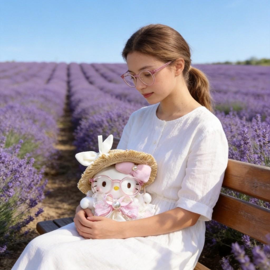 Plyšový přívěsek na klíče Hello Kitty s výplní z PP bavlny jako dárek na Valentýna pro dívky a ženy