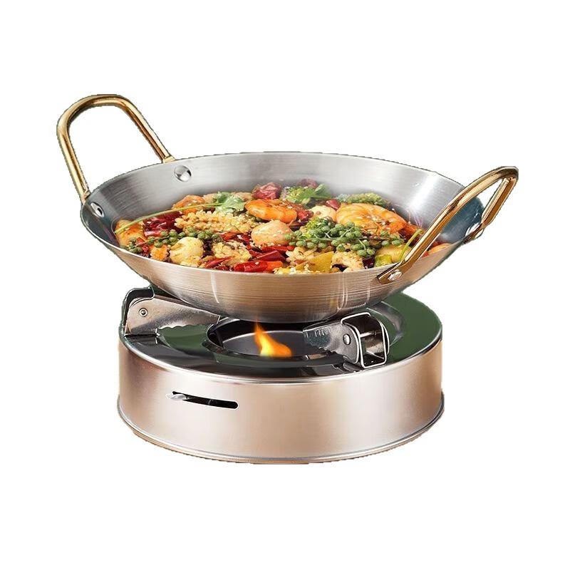 Stainless Steel Alcohol Stove with Dry Pot