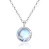 A Deer Has Your New Necklace in A Light and Luxurious Style Featuring Small Moonstone Stones, with An Elegant Lockbone Chain and Accessories.