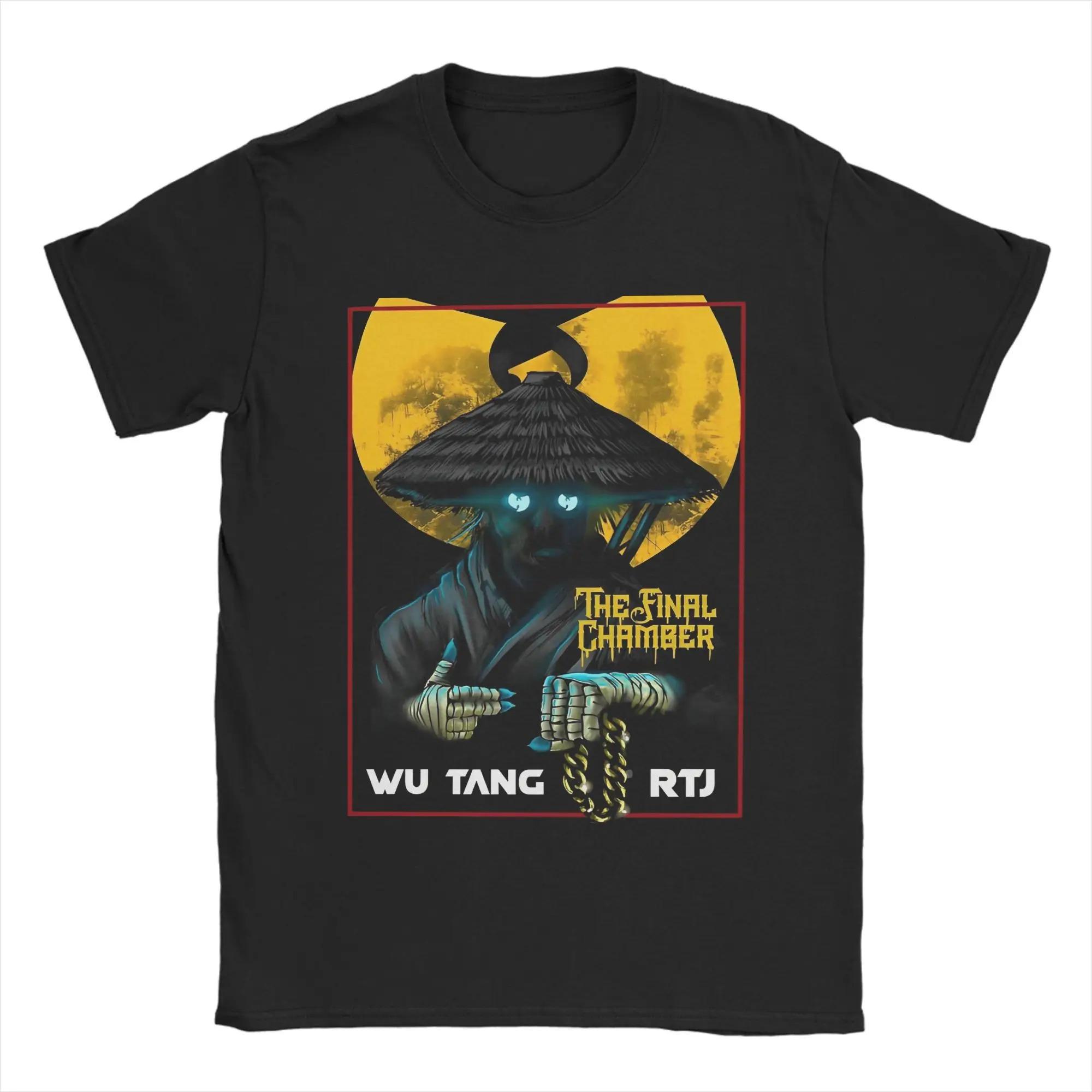 Wu-Tang Clan x Run The Jewels Последняя Палата Самурай Воин Графический Принт Хип-Хоп Рэп Уличная Одежда Футболка 4XL