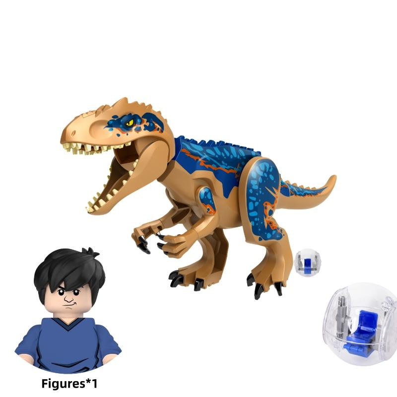 Jurassic Dinosaurs Building Blocks Indominus Rex DIY Figures Bricks With Escape Gyrosphere Indominus I-Rex Assemble Kids Toy