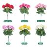 36CM 4/6Pcs Artificial Flowers Silk Begonia Bouquet Realistic Colorful Wedding Home Party Living Room Table Decoration