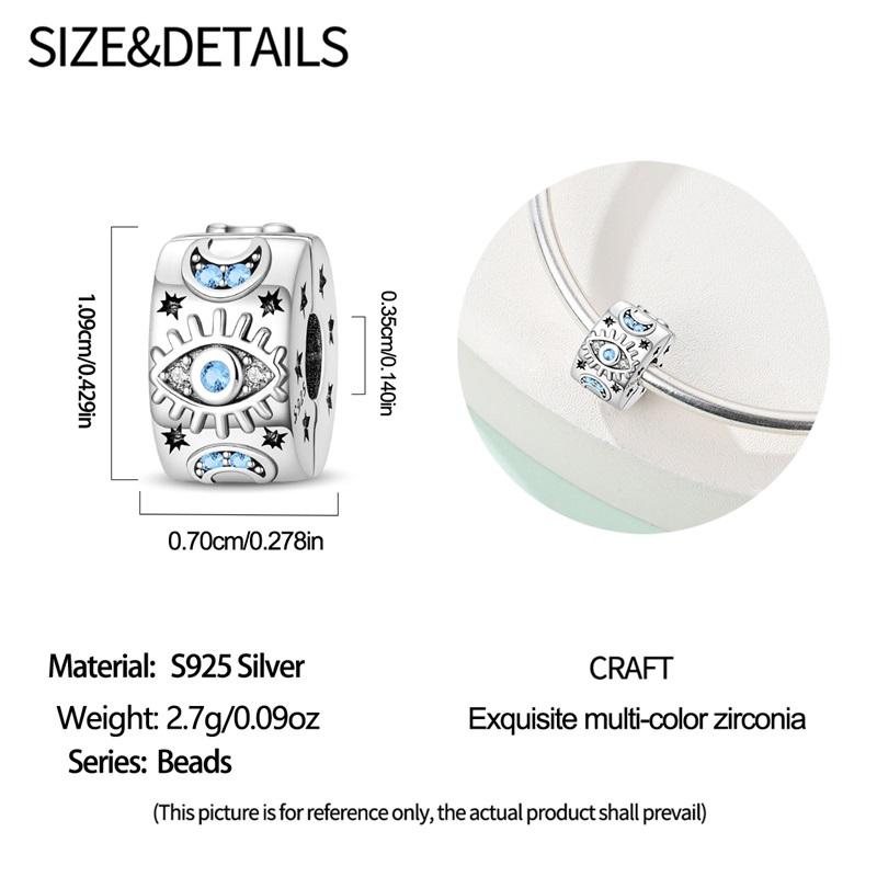 Square Dice Flower Cherry Stopper Clip Beads Fit Original Copper Charm Bracelet Diy Lovely Pendants For Woman Jewelry Gift