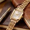 Orologio da Polso al Quarzo Rettangolare da Donna Lusso Analogico Marca da Donna Orologi da Polso Ragazze Orologio Regalo