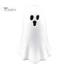 Home Decor Accent Ceramic Hollow Ghost Night Light, Cute Halloween LED Glow Lights Lamp, White Ceramics Figurine for Holiday Party Decoration