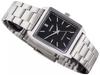 Casio LTP-V007D-1E Black Square Dial Silver Chain Ladies Watch / Vintage, Classic Watch, Authentic Casio