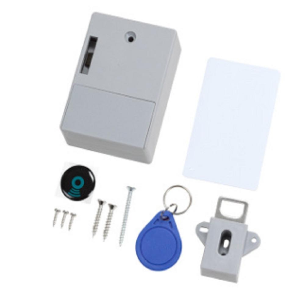 

Умный электронный замок Скрытый невидимый сенсорный замок Новый RFID замок для шкафа Гардероб серый