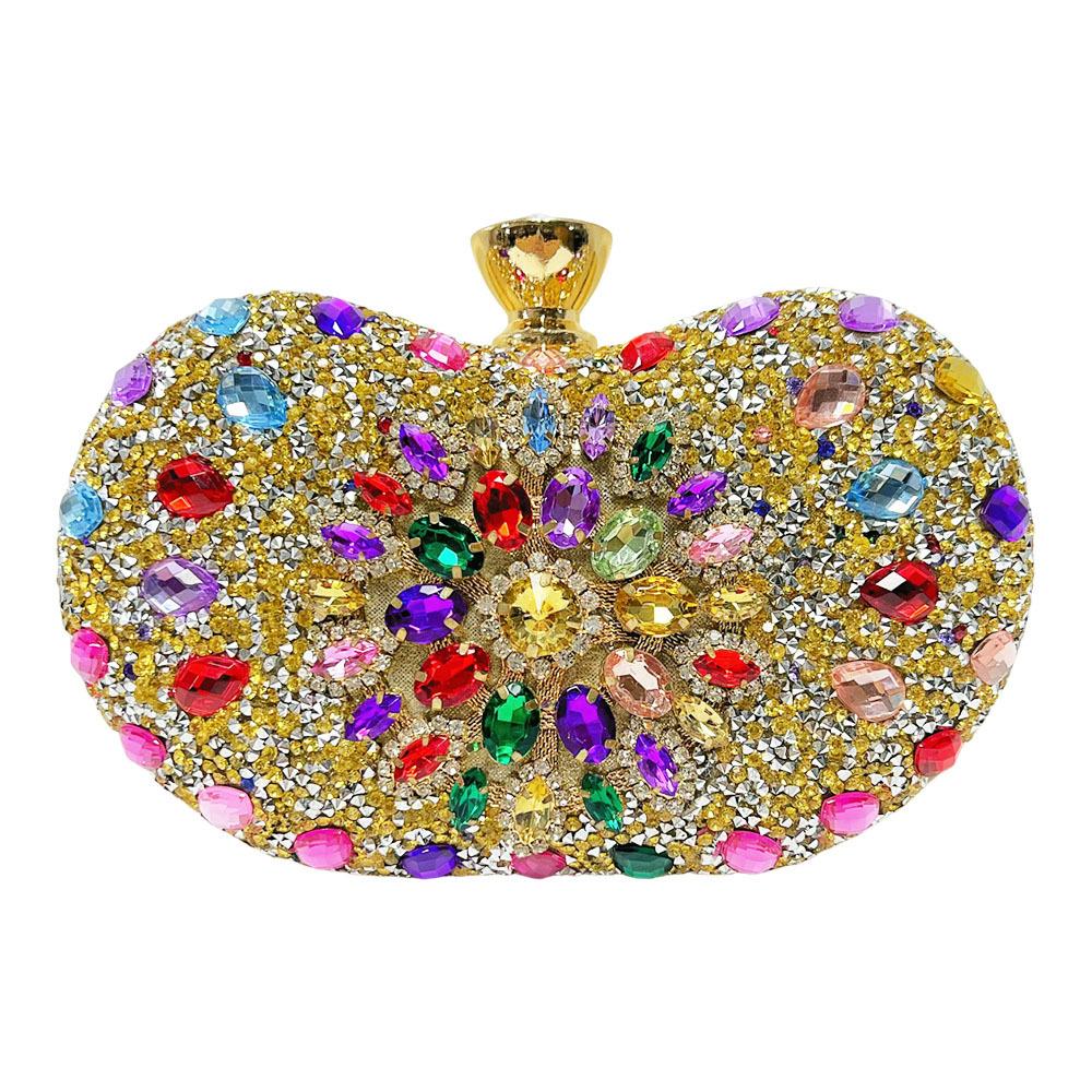 New diamond-encrusted handbag bag fashion shoulder messenger bag dinner party bag women's handbag