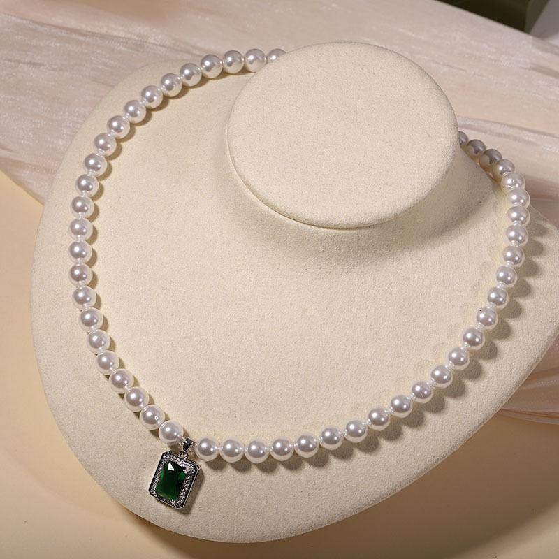 Natural Shell Pearl Necklace - Women's Clavicle Chain Set for Mother's Day Gift