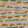 2M 3M 5M 10M LED String Light Green Leaf Garland Vine Fairy Lights Flexible Copper Battery Powered Party Wedding Decoration