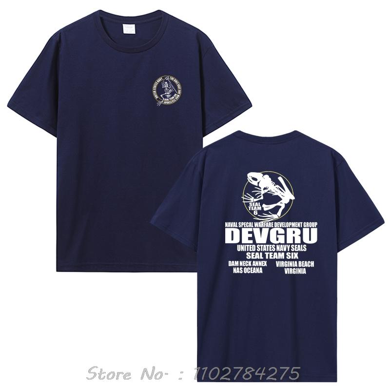 Herrkläder Naval Seal Original The Frogman Översized T-shirt Seals Operator Bomulls-T-shirt Sommar-T-shirts Rundhalsad Tränings-T-shirt