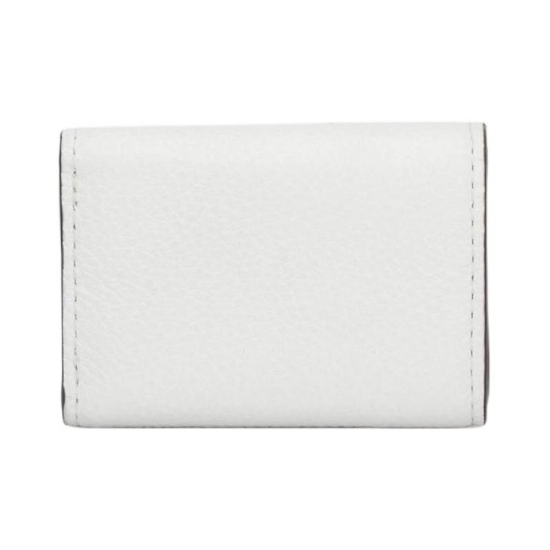 Michael Kors Charm POP Gold Hardware Accessories Cowhide Wallet Small Size Women's Optical White