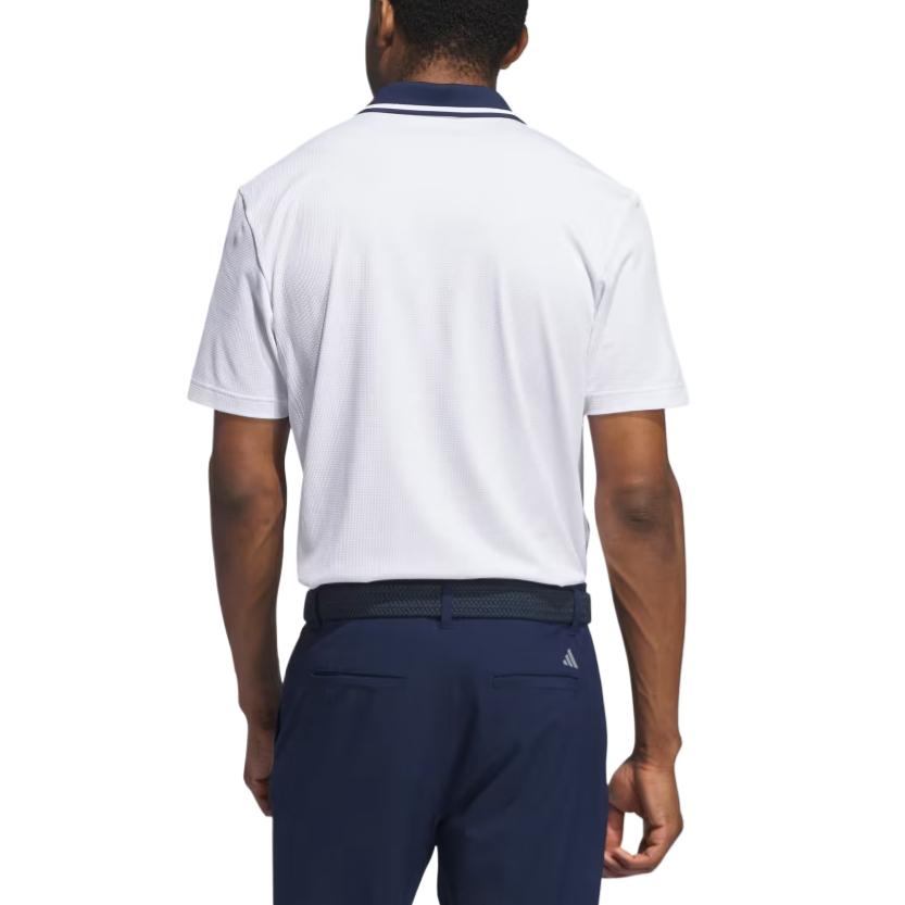 Adidas Ultimate365 Tour Twistknit Polo Shirt Comfortable Lightweight Stretch Short Sleeve Polo Men tops White IW1471